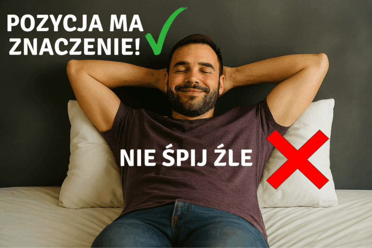 Pozycja, w jakiej śpisz ma znaczenie – zwróć na to uwagę!
